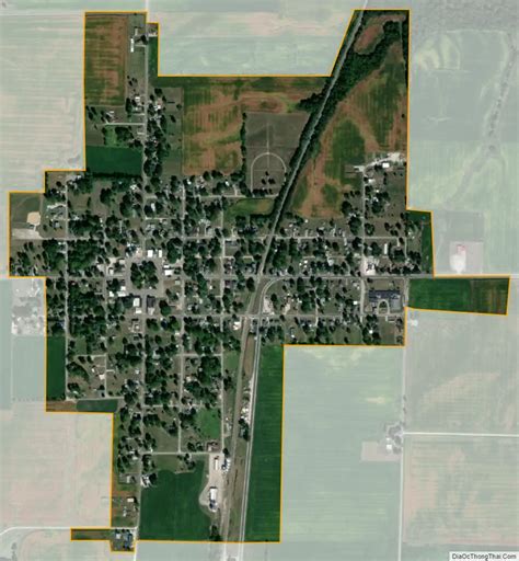 Map of Plymouth village, Illinois - Thong Thai Real