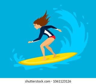 Girl Surfer Cartoon Stock Photos and Pictures - 5,896 Images | Shutterstock