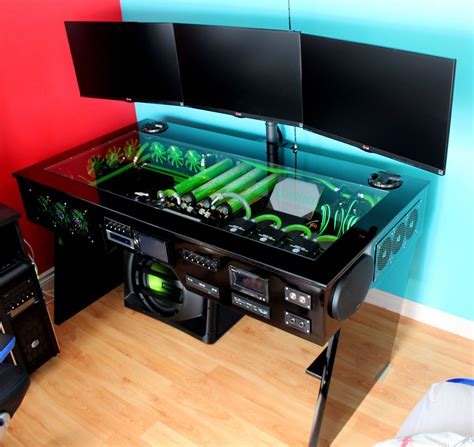 My computer rig tower pc gaming setup liquid cooled www.facebook.com ...