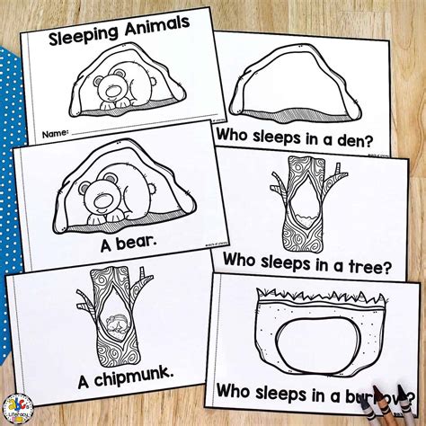 Printable Hibernating Animals Coloring Page - Printable Word Searches