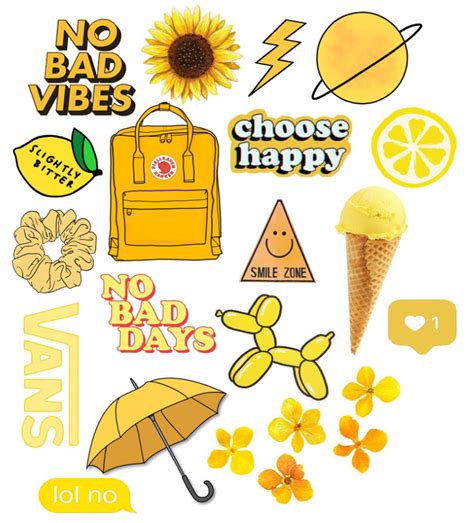 Printable Stickers Yellow - Printable Word Searches