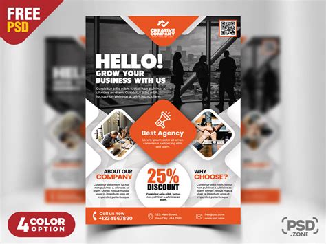 Creative Business Flyer Design PSD - PSD Zone