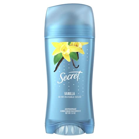 Secret Invisible Solid Antiperspirant Deodorant Vanilla 2.6 oz - Walmart.com - Walmart.com