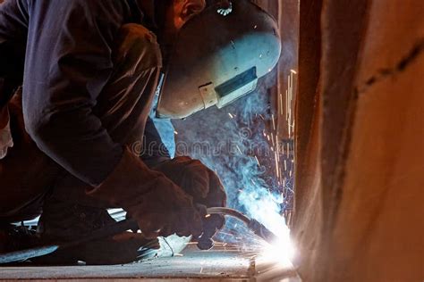 Welder weld metal stock photo. Image of electric, welding - 113683640