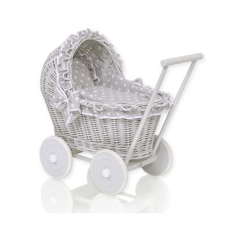 Wicker dolls pram Doll prams