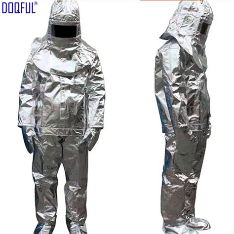 High Quality 500 Degree Thermal Radiation Heat Resistant Aluminized Suit Fireproof Clothes ...