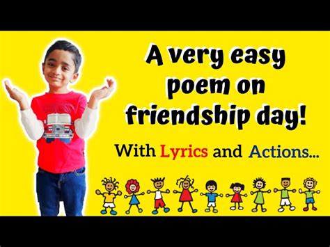 Poems About Friendship For Kids