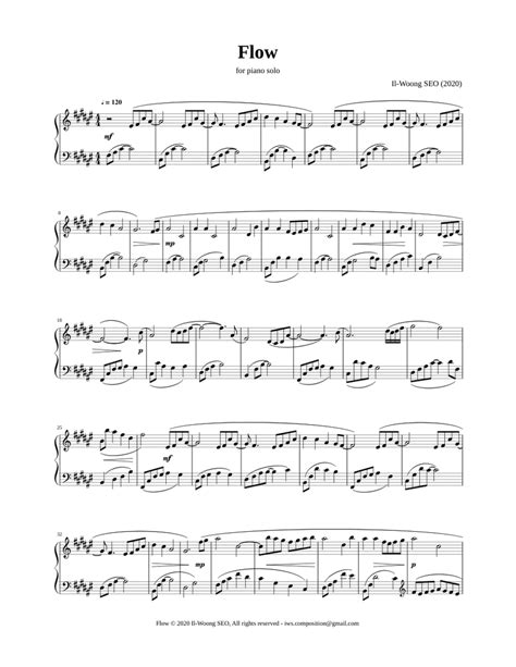 Flow Sheet music for Piano (Solo) | Musescore.com