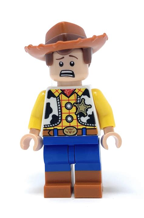 Woody (Scared Face) - LEGO Disney Pixar Toy Story 4 Minifigure Lego Disney, Disney Pixar, Lego ...