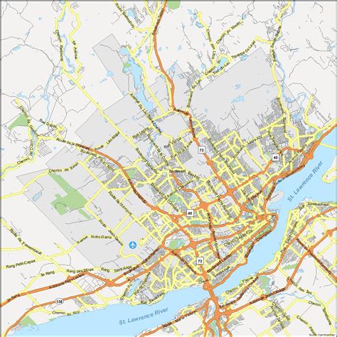 Quebec City Map, Canada - GIS Geography