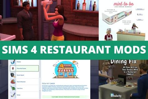 25+ Sims 4 Restaurant Mods: Menus, Staff, Food Stalls - We Want Mods