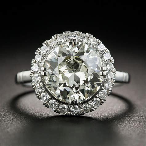 2.56 Carat Platinum Diamond Ring - Vintage Jewelry