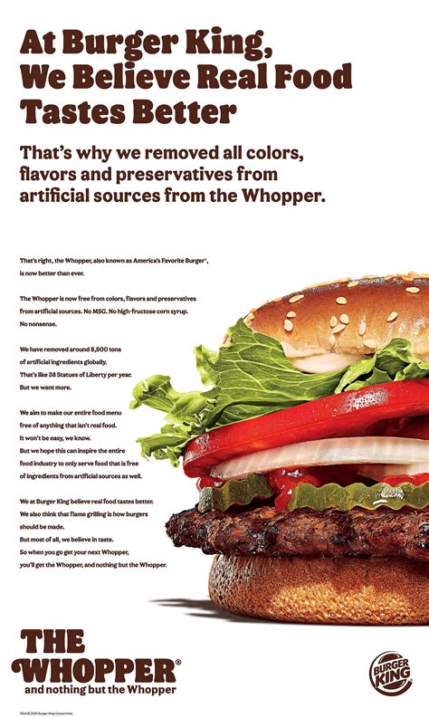 Burger King "Whopper and nothing but the Whopper" | ad Ruby