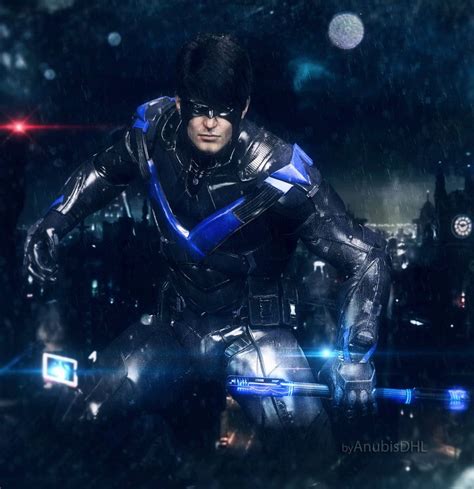 Nightwing Arkham Knight by AnubisDHL Batman Arkham Night, Batman Arkham Games, Arkham Knight ...