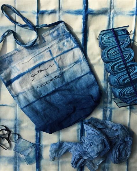 blue indigo fabric dyeing — petalplum