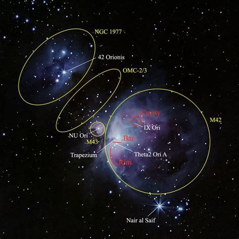 Orion Nebula Map