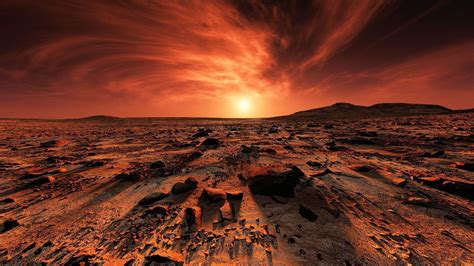 Mars Landscape Hd Wallpaper