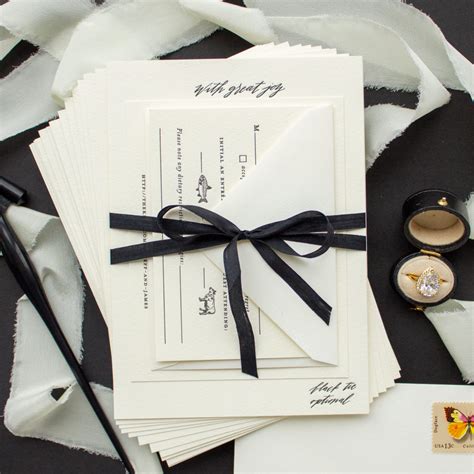 Silk Ribbon Wedding Invitations | The Wedding Stationery Guide - Banter and Charm