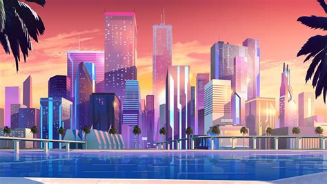 Synthwave City Wallpapers - Top Free Synthwave City Backgrounds ...