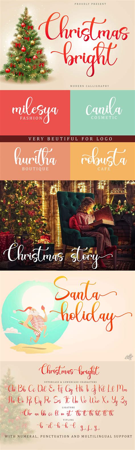 Christmas Bright Calligraphy Font - Free Download