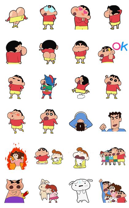 LINE Official Stickers - Crayon Shin-Chan Speaks His Mind!