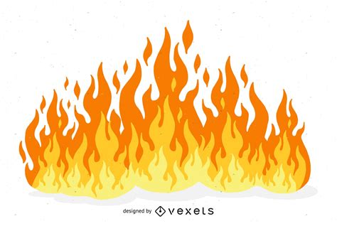 Beautiful Flame Illustration Vector Vector Download