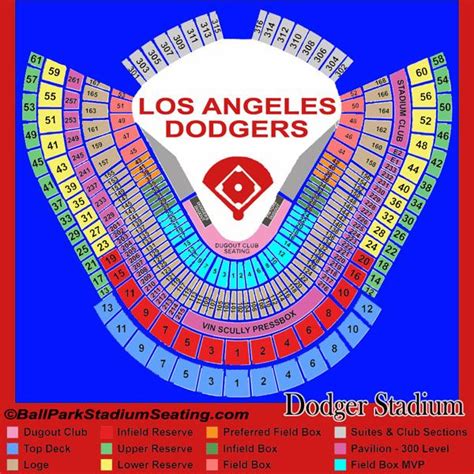 Dodger Stadium Seating Map - Map Of Italy