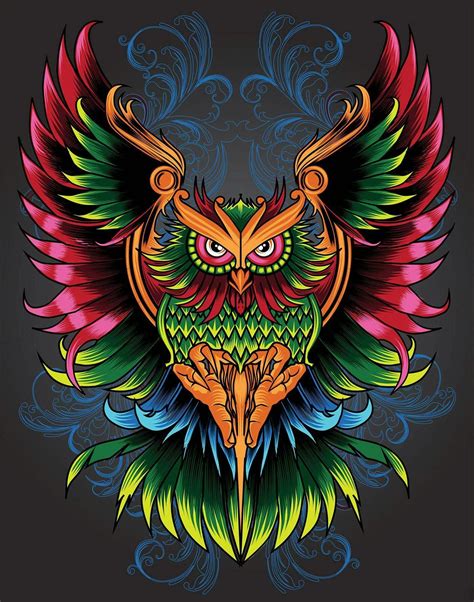 Colorful Owl Wallpapers - Top Free Colorful Owl Backgrounds ...