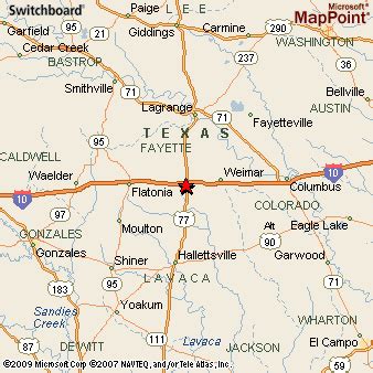 Schulenburg, Texas Area Map & More