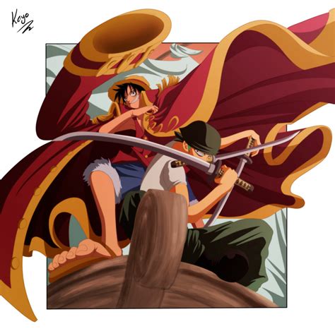 Luffy and Zoro by IKashos on DeviantArt