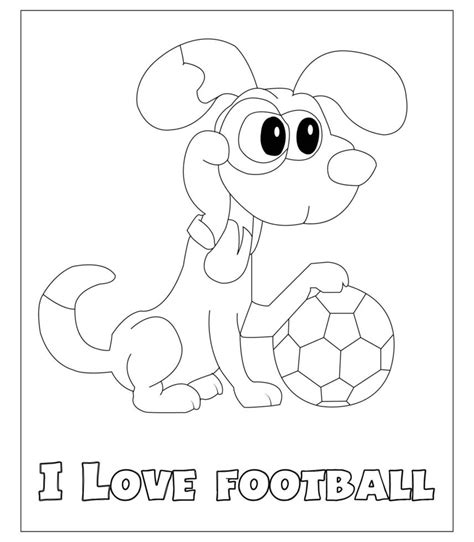 funny dog playing football, vector illustration, for kids and adult 22122085 Vector Art at Vecteezy