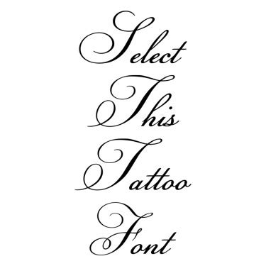 Cursive Tattoo Fonts Generator