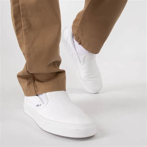 Vans Slip-On Skate Shoe - White | Journeys