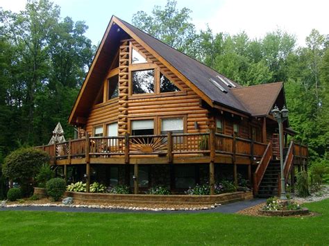 Distinctive Log Cabin With Wrap Around Porch — Randolph Indoor and Outdoor Design