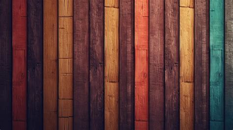 Premium AI Image | colorful wood planks