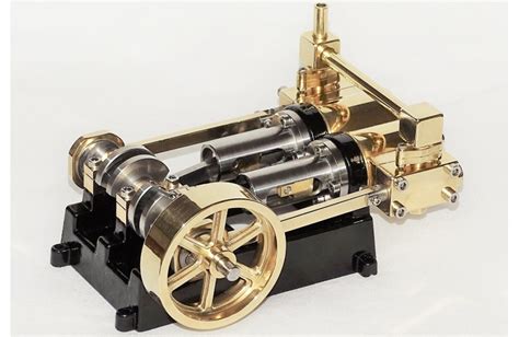 Live Steam Twin Cylinder "Mill" Model Steam Engine Fully Machined Kit in Brass, Bronze and Steel