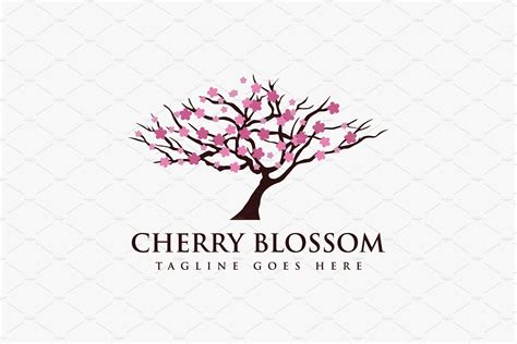 Cherry Blossom tree logo vector – MasterBundles