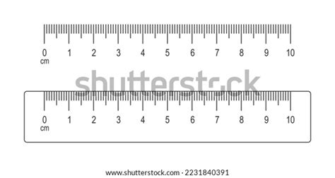 10 Centimeters Scale Ruler Isolated On Stock Vector (Royalty Free) 2231840391 | Shutterstock