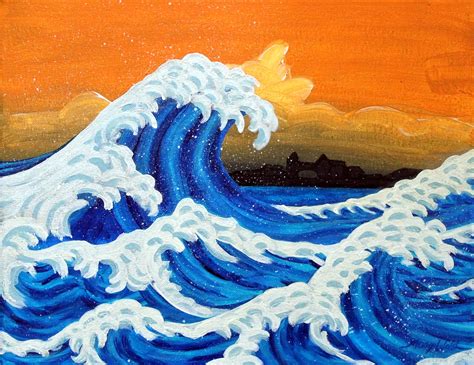 Making Waves | Wave painting, Beginner painting, Painting