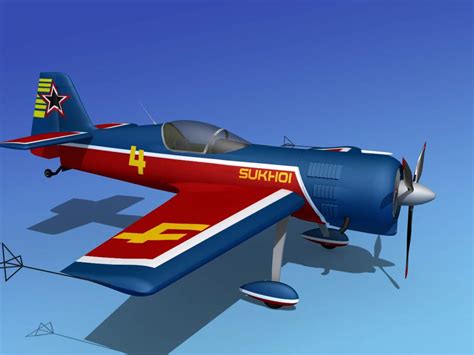 Sukhoi SU-26 Aerobat V06 3D Model by Dreamscape Studios