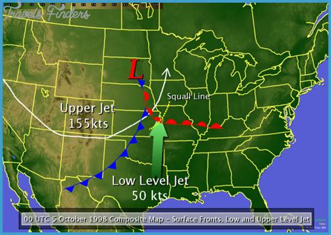 Kansas Weather Map - TravelsFinders.Com