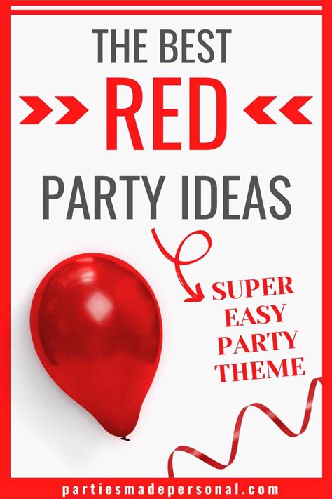 Easy and Fun Red Party Theme Ideas | Parties Made Personal