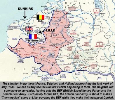 Evacuation Of Dunkirk Map Ww2