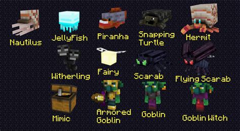 Made all of these mobs in the past 3 week for a mod i released yesterday! : r/Blockbench