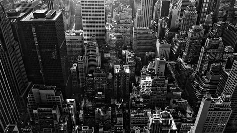 Black and White Cityscape Wallpaper - WallpaperSafari