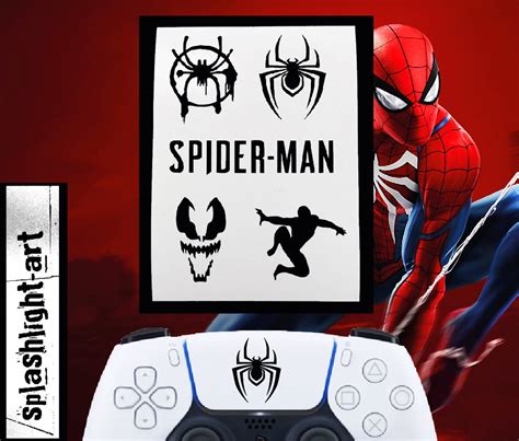 5x Spiderman PlayStation 5 Controller Vinyl Decal Sticker | Etsy