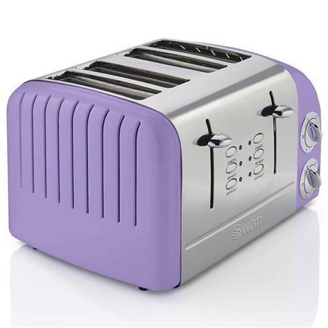 Swan Retro Purple 4 Slice Toaster - Kettle and Toaster Man