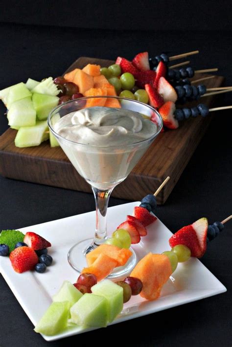 Fruit Kabobs with Vanilla Dipping Sauce ~vegan, gluten free~ No sugar added, kid-approved and ...