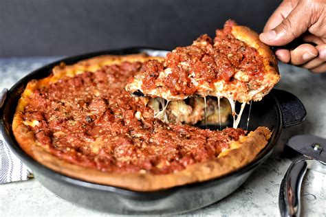 Chicago Style Deep Dish Beef Pizza | Dude That Cookz