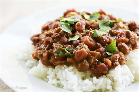 Chili Beans with Rice Recipe